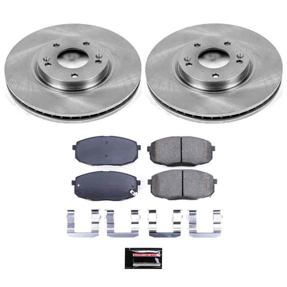 PowerStop Power Stop 10-13 Kia Forte Front Autospecialty Brake Kit KOE5837