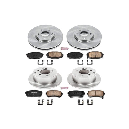 PowerStop Power Stop 10-13 Kia Forte Front & Rear Autospecialty Brake Kit KOE5838