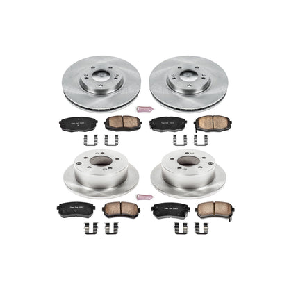 PowerStop Power Stop 10-13 Kia Forte Front & Rear Autospecialty Brake Kit KOE5838