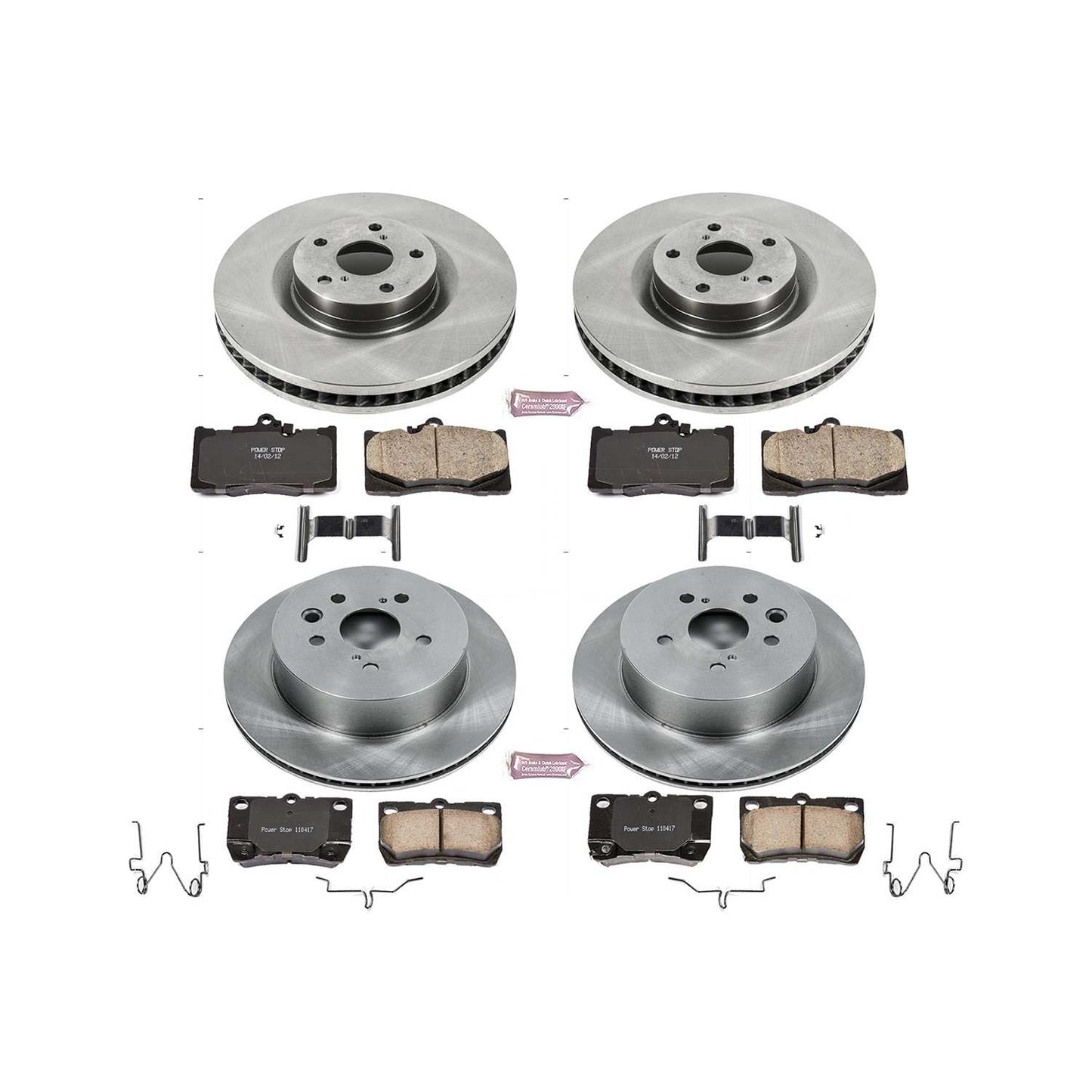 PowerStop Power Stop 09-11 Lexus GS350 Front & Rear Autospecialty Brake Kit KOE5869