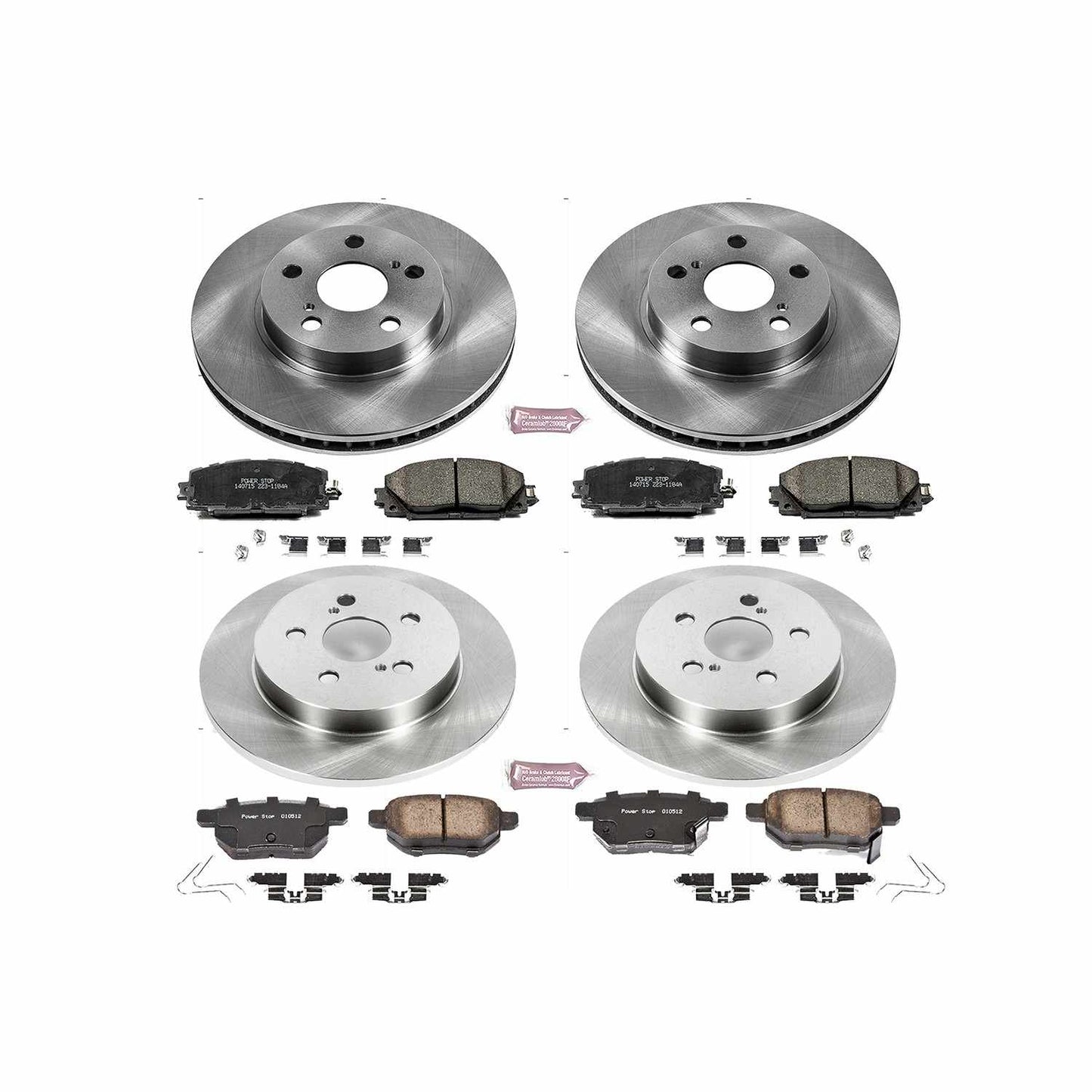 PowerStop Power Stop 11-17 Lexus CT200h Front & Rear Autospecialty Brake Kit KOE5871