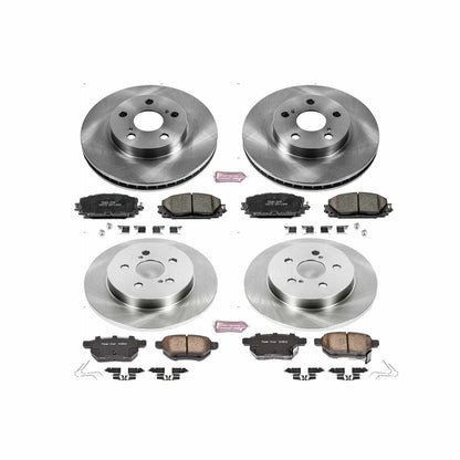 PowerStop Power Stop 11-17 Lexus CT200h Front & Rear Autospecialty Brake Kit KOE5871