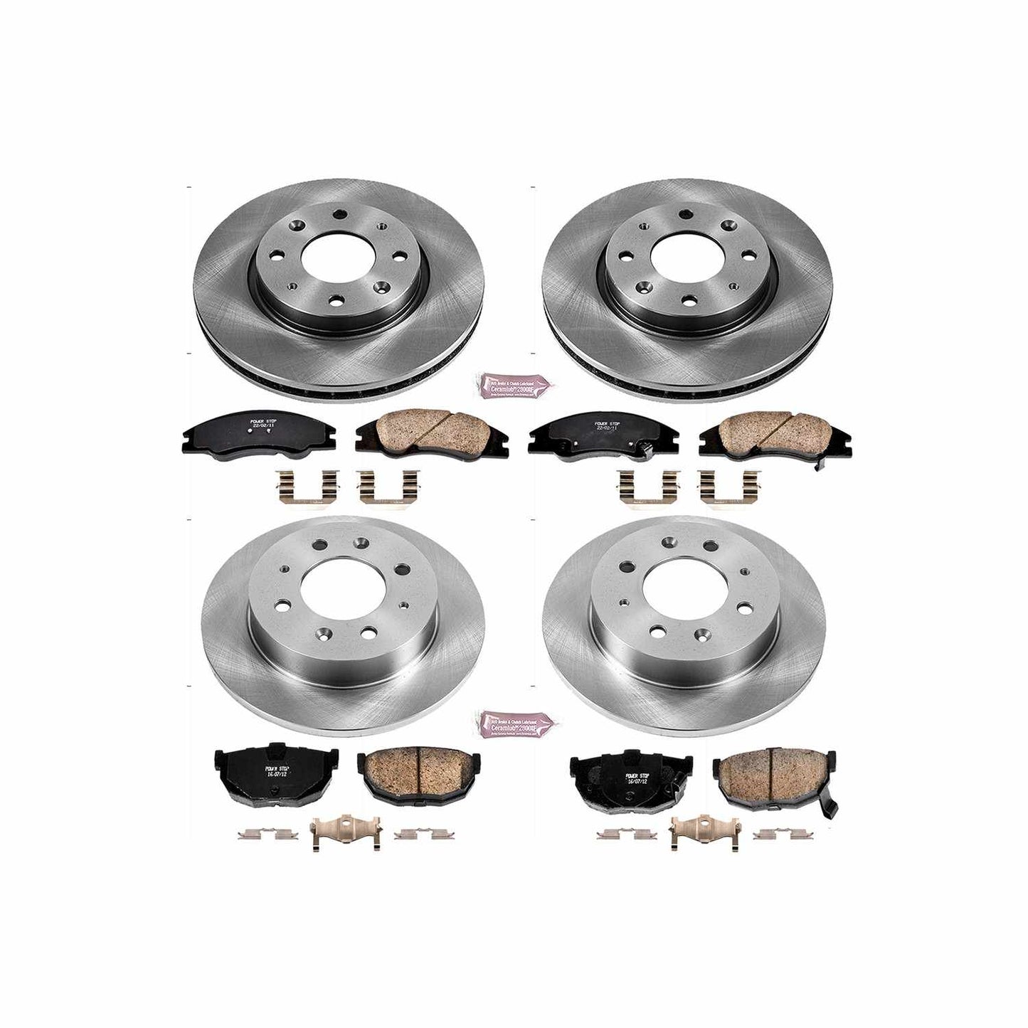 PowerStop Power Stop 04-09 Kia Spectra Front & Rear Autospecialty Brake Kit KOE5904