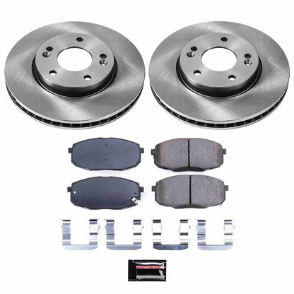 PowerStop Power Stop 10-13 Kia Forte Front Autospecialty Brake Kit KOE5911