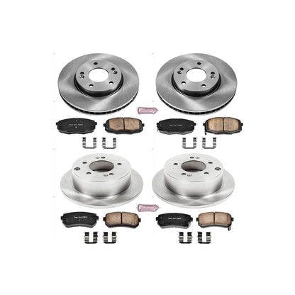 PowerStop Power Stop 10-13 Kia Forte Front & Rear Autospecialty Brake Kit KOE5912