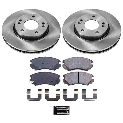 PowerStop Power Stop 10-11 Kia Soul Front Autospecialty Brake Kit KOE5913