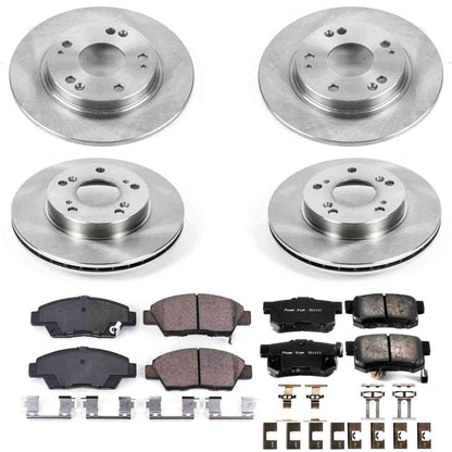 PowerStop Power Stop 11-15 Honda CR-Z Front & Rear Autospecialty Brake Kit KOE5936