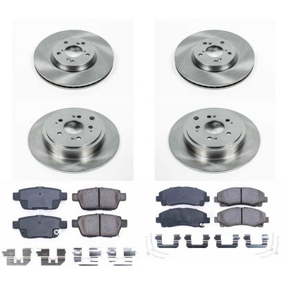 PowerStop Power Stop 12-14 Honda Ridgeline Front & Rear Autospecialty Brake Kit KOE5940