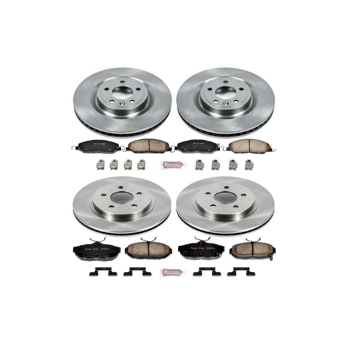 PowerStop Power Stop 11-14 Ford Mustang Front & Rear Autospecialty Brake Kit KOE5943