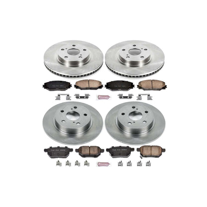 PowerStop Power Stop 11-16 Scion tC Front & Rear Autospecialty Brake Kit KOE6076