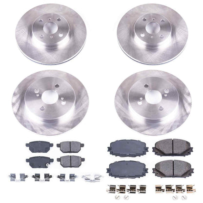 PowerStop Power Stop 12-18 Toyota Yaris Front & Rear Autospecialty Brake Kit KOE6105