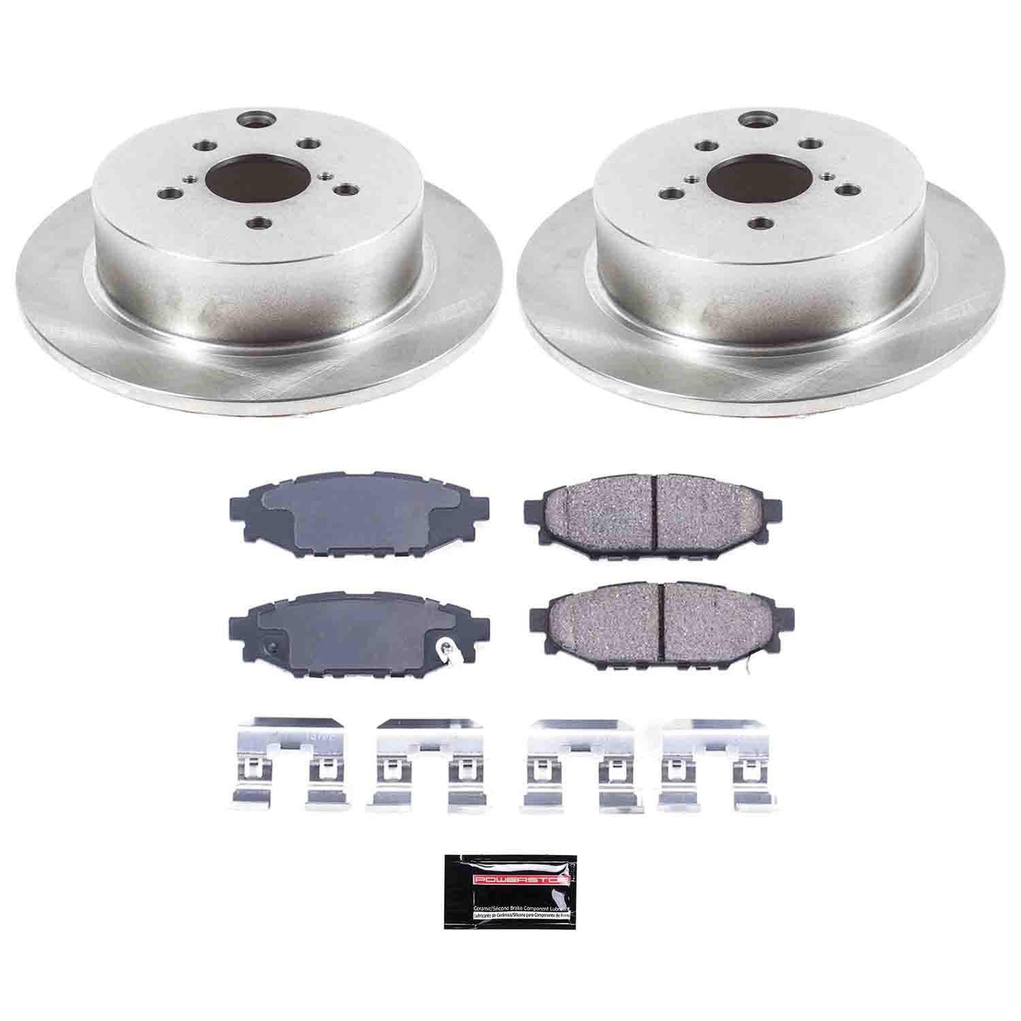 PowerStop Power Stop 16-18 Subaru Crosstrek Rear Autospecialty Brake Kit KOE6107