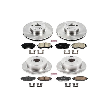 PowerStop Power Stop 12-16 Subaru Impreza Front & Rear Autospecialty Brake Kit KOE6113