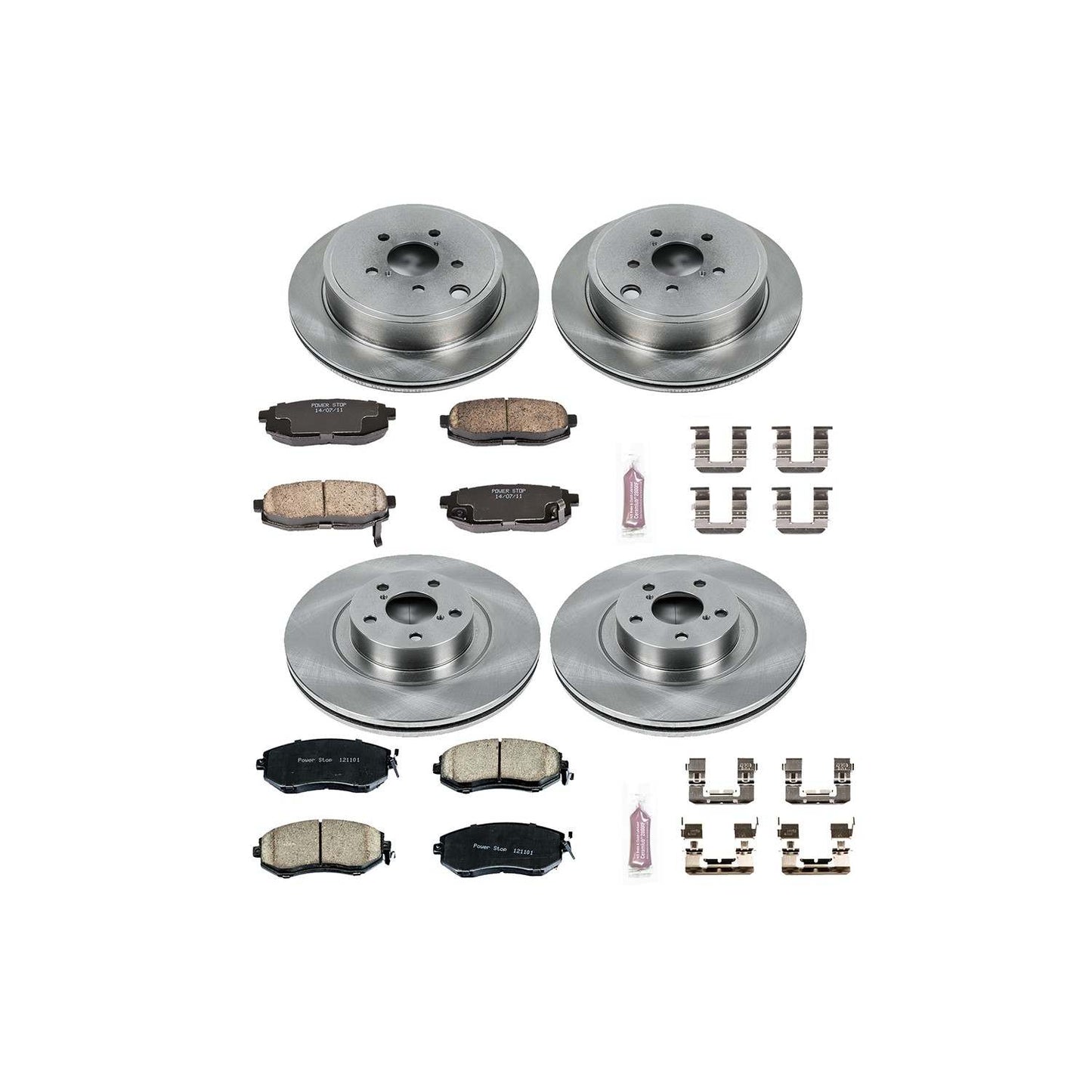 PowerStop Power Stop 13-16 Scion FR-S Front & Rear Autospecialty Brake Kit KOE6164