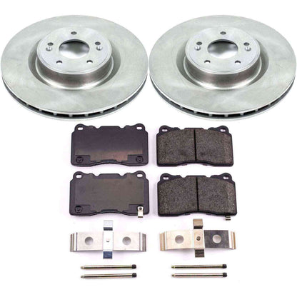 PowerStop Power Stop 10-16 Hyundai Genesis Coupe Front Autospecialty Brake Kit KOE6166