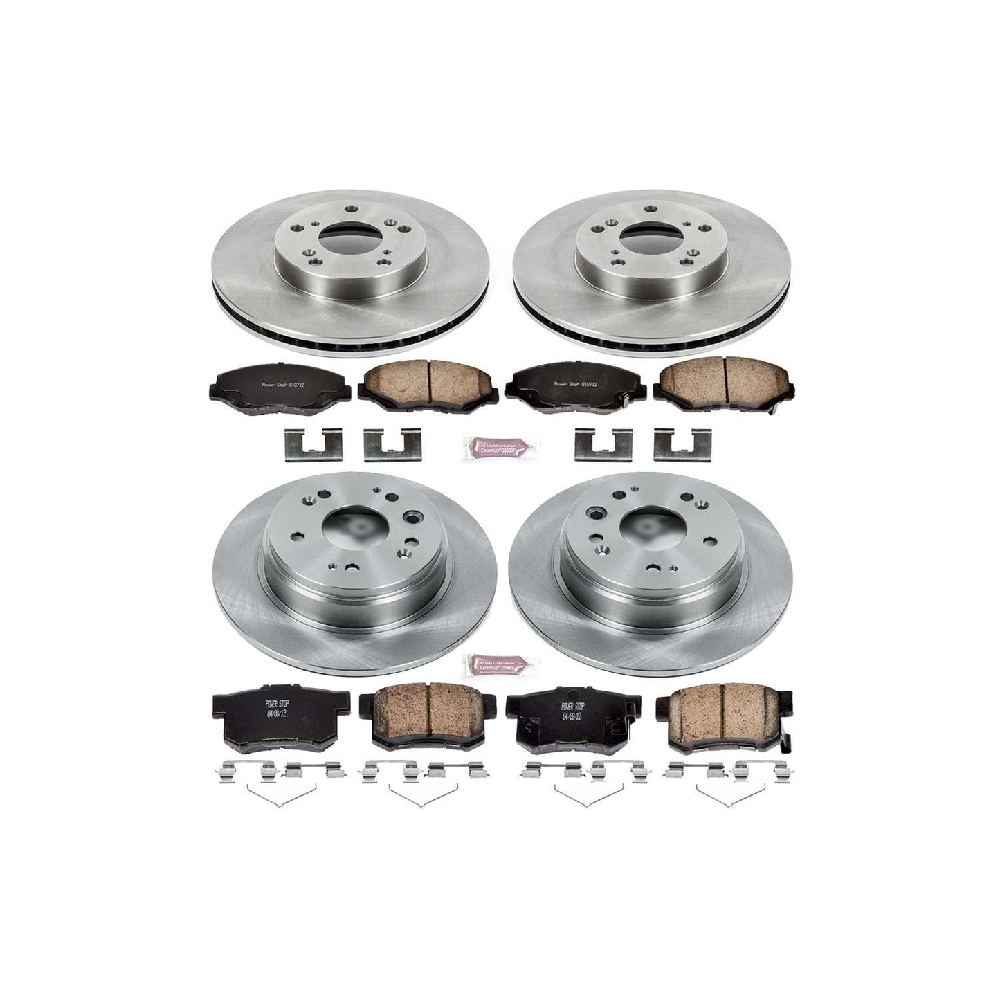 PowerStop Power Stop 02-04 Honda CR-V Front & Rear Autospecialty Brake Kit KOE6171