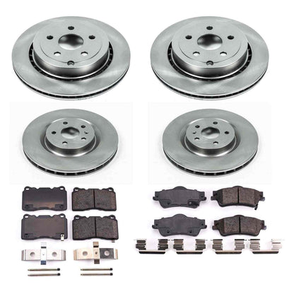 PowerStop Power Stop 2009 Pontiac G8 Front & Rear Autospecialty Brake Kit KOE6187