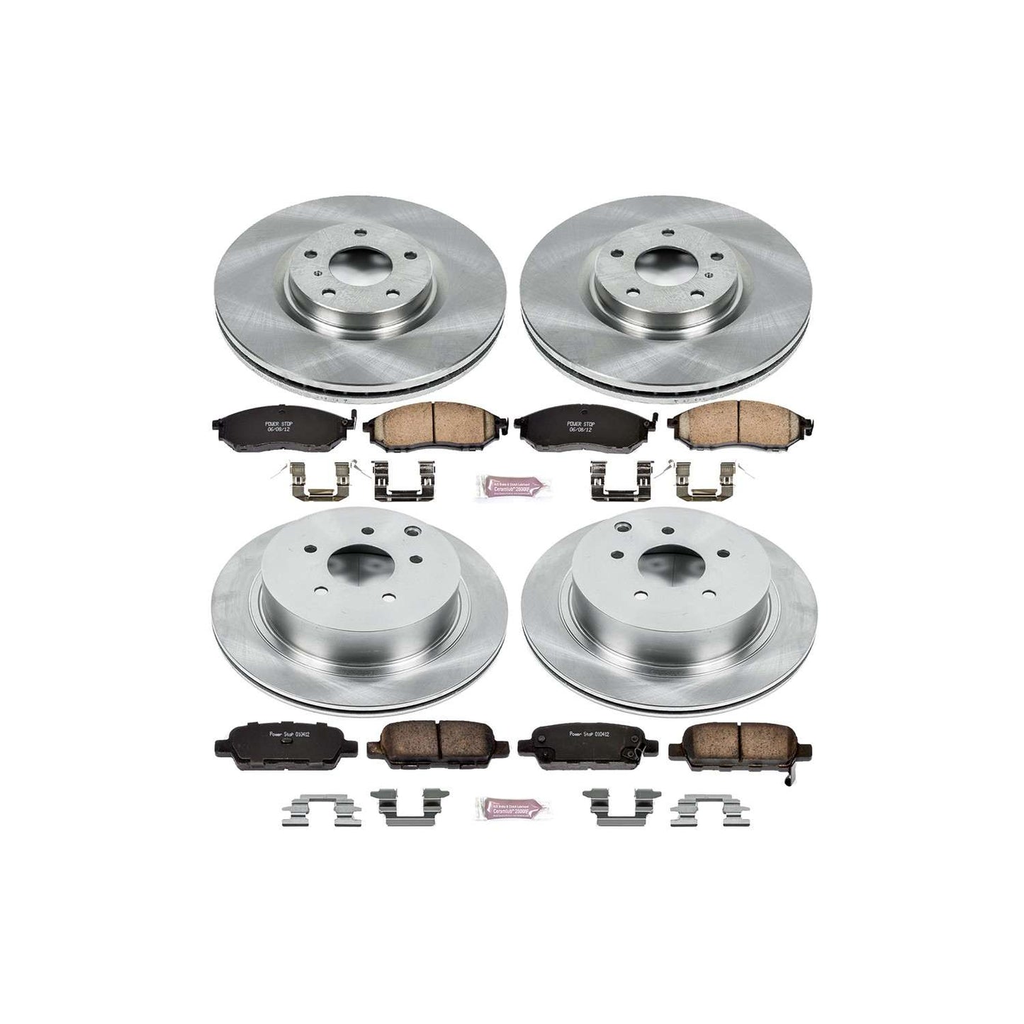 PowerStop Power Stop 12-13 Infiniti M35h Front & Rear Autospecialty Brake Kit KOE6237