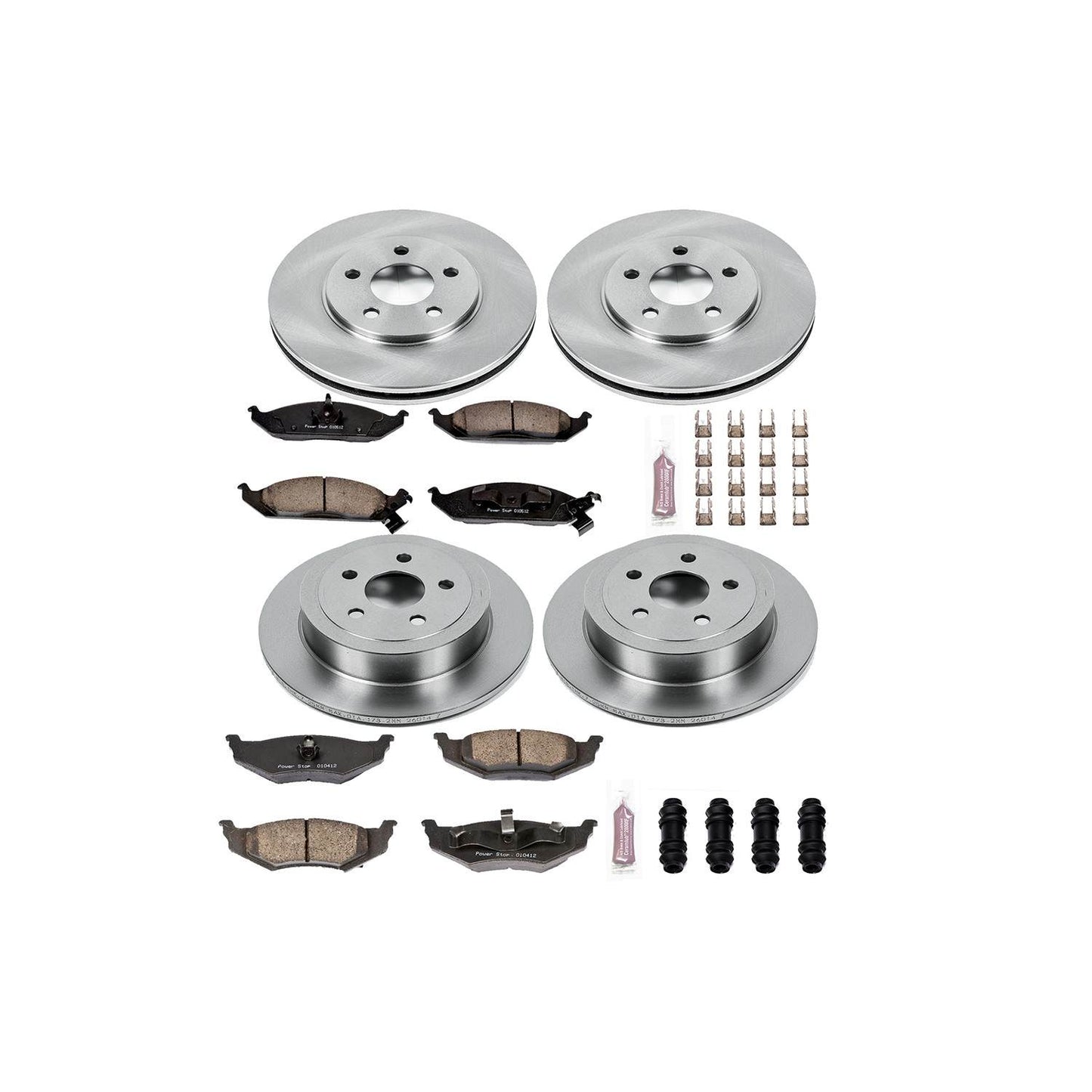 PowerStop Power Stop 95-00 Chrysler Cirrus Front & Rear Autospecialty Brake Kit KOE6264