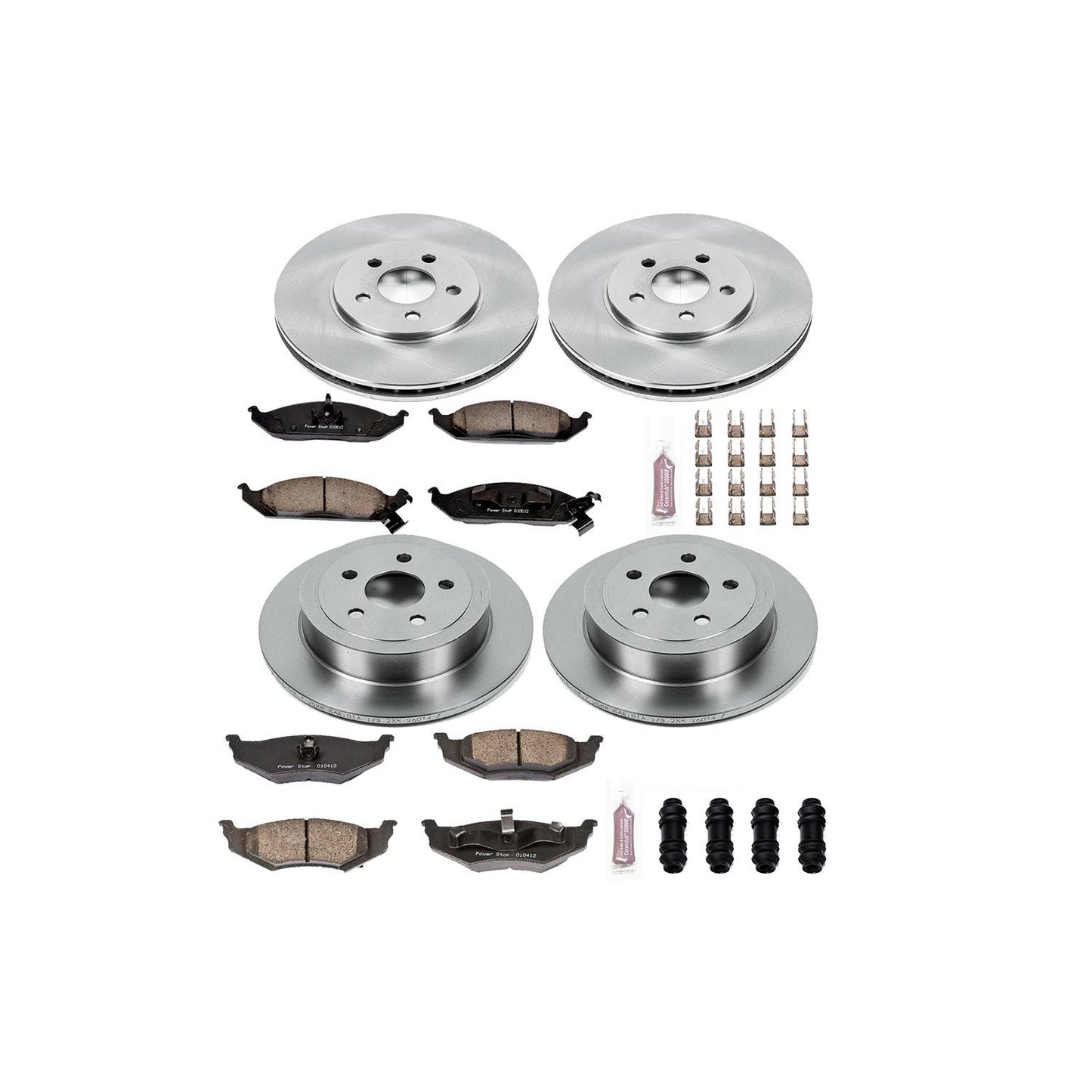 PowerStop Power Stop 95-00 Chrysler Cirrus Front & Rear Autospecialty Brake Kit KOE6265