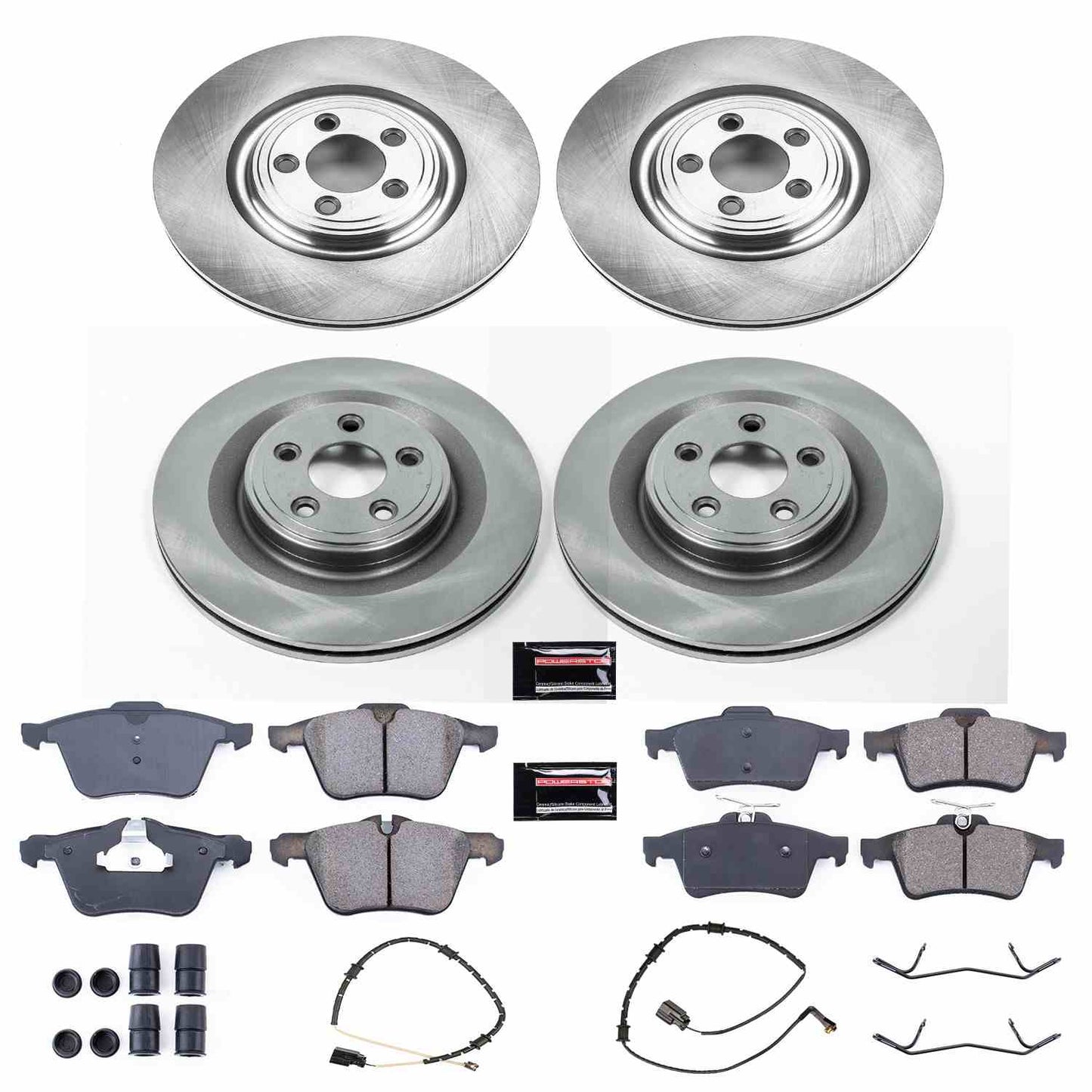 PowerStop Power Stop 10-15 Jaguar XF Front & Rear Autospecialty Brake Kit KOE6283
