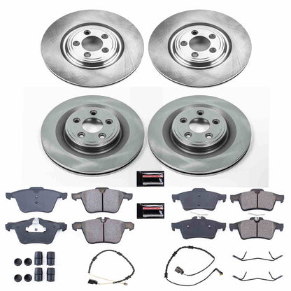 PowerStop Power Stop 10-15 Jaguar XF Front & Rear Autospecialty Brake Kit KOE6283