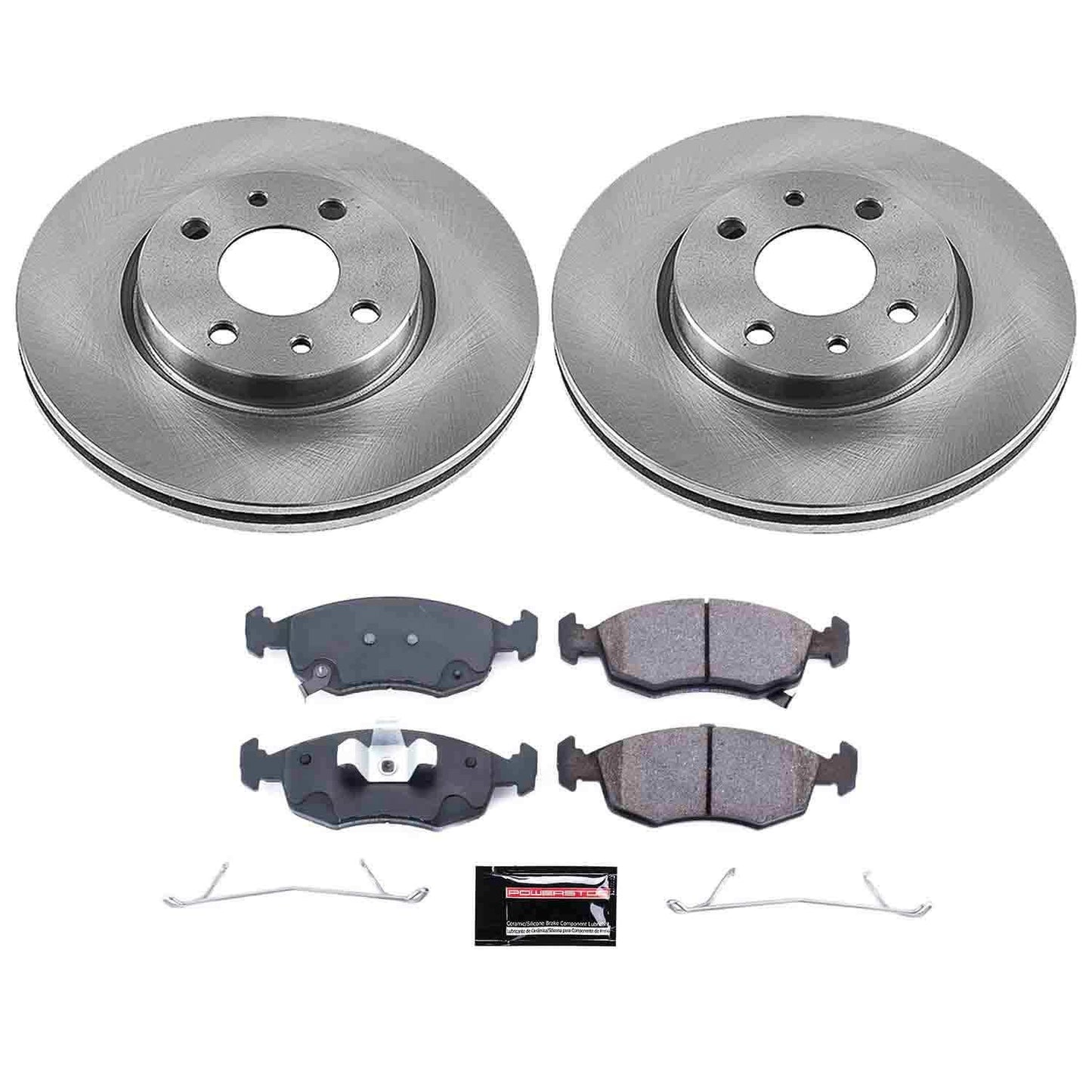 PowerStop Power Stop 12-18 Fiat 500 Front Autospecialty Brake Kit KOE6290