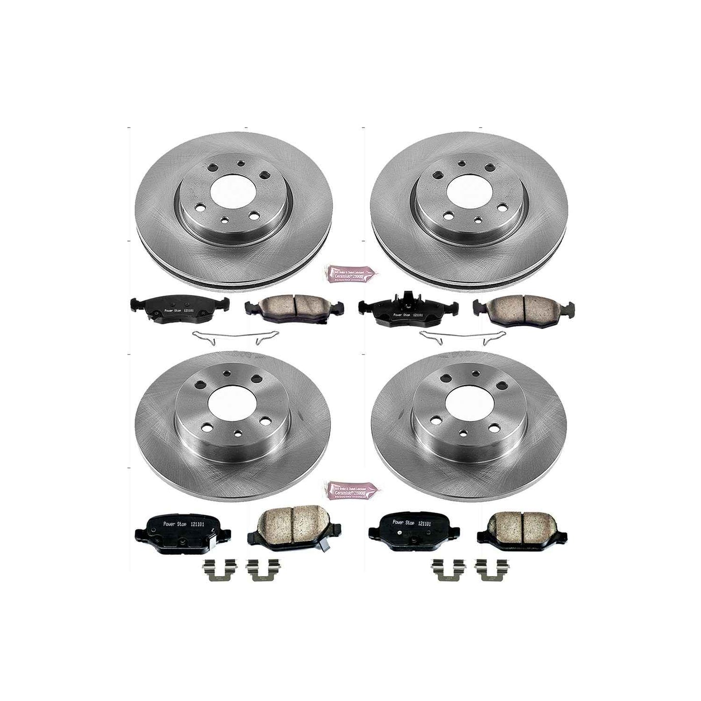 PowerStop Power Stop 12-18 Fiat 500 Front & Rear Autospecialty Brake Kit KOE6291