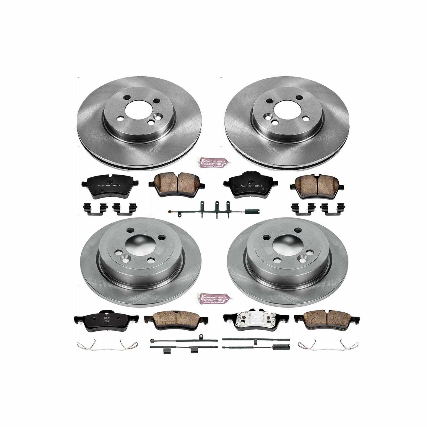 PowerStop Power Stop 07-08 Mini Cooper Front & Rear Autospecialty Brake Kit KOE6299