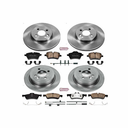 PowerStop Power Stop 07-08 Mini Cooper Front & Rear Autospecialty Brake Kit KOE6299