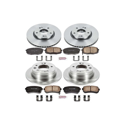 PowerStop Power Stop 09-12 Hyundai Elantra Front & Rear Autospecialty Brake Kit KOE6302