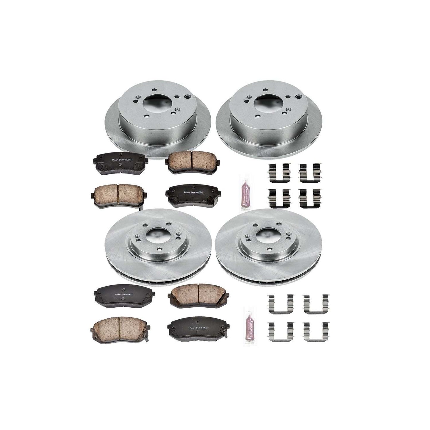 PowerStop Power Stop 10-15 Hyundai Tucson Front & Rear Autospecialty Brake Kit KOE6307