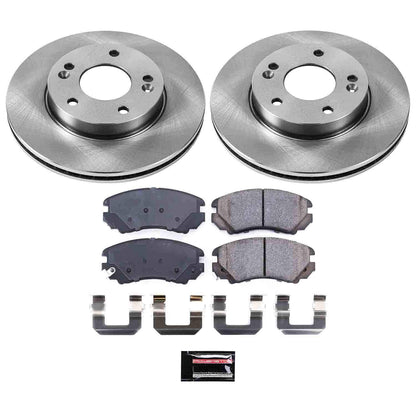 PowerStop Power Stop 10-11 Kia Soul Front Autospecialty Brake Kit KOE6309