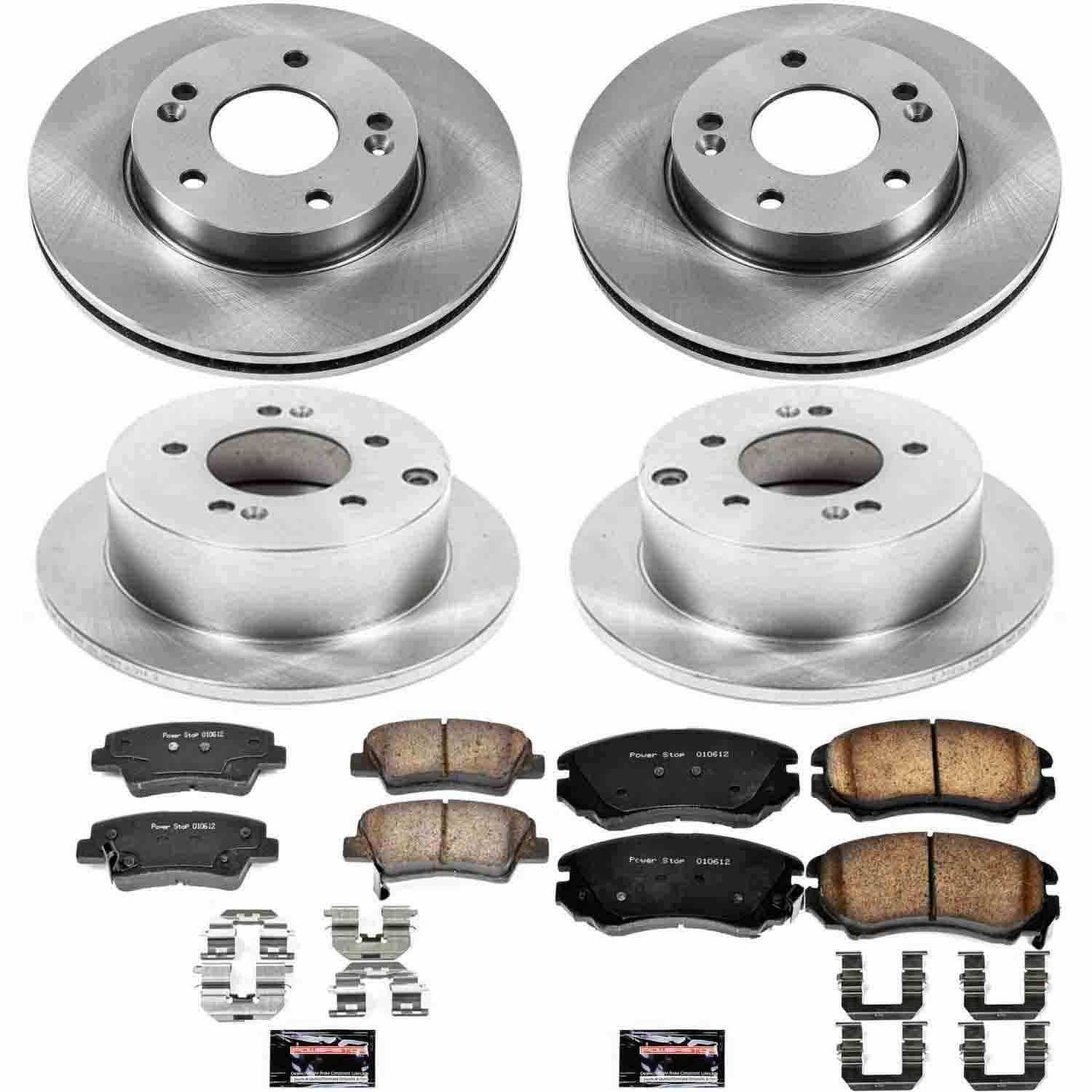 PowerStop Power Stop 10-11 Kia Soul Front & Rear Autospecialty Brake Kit KOE6310