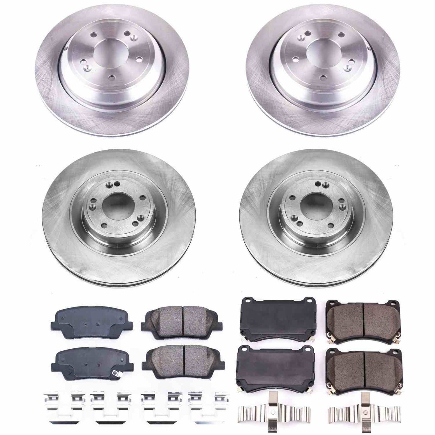 PowerStop Power Stop 2011 Hyundai Equus Front & Rear Autospecialty Brake Kit KOE6312