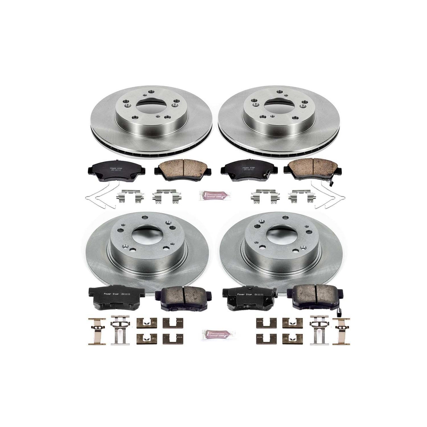 PowerStop Power Stop 13-15 Acura ILX Front & Rear Autospecialty Brake Kit KOE6318