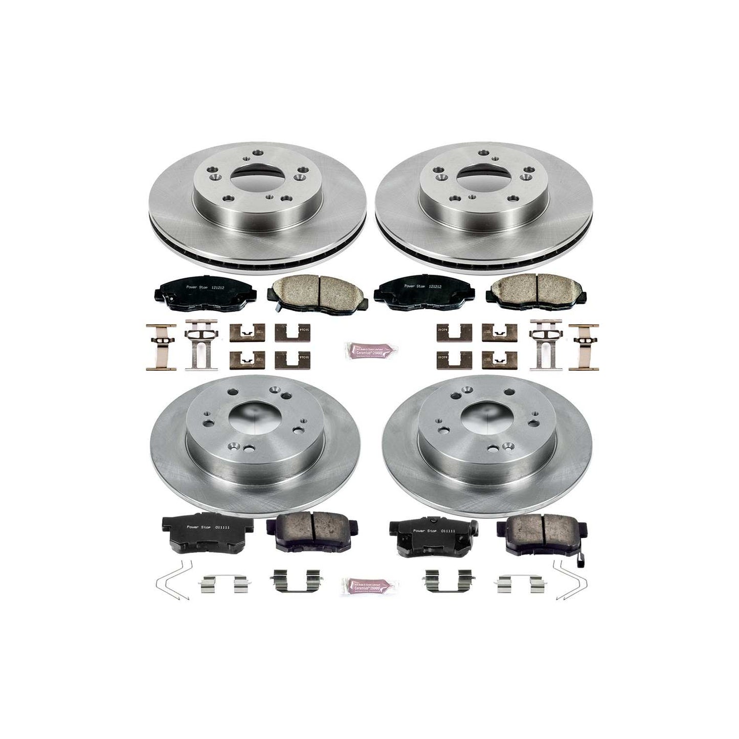 PowerStop Power Stop 2012 Honda Civic Front & Rear Autospecialty Brake Kit KOE6320