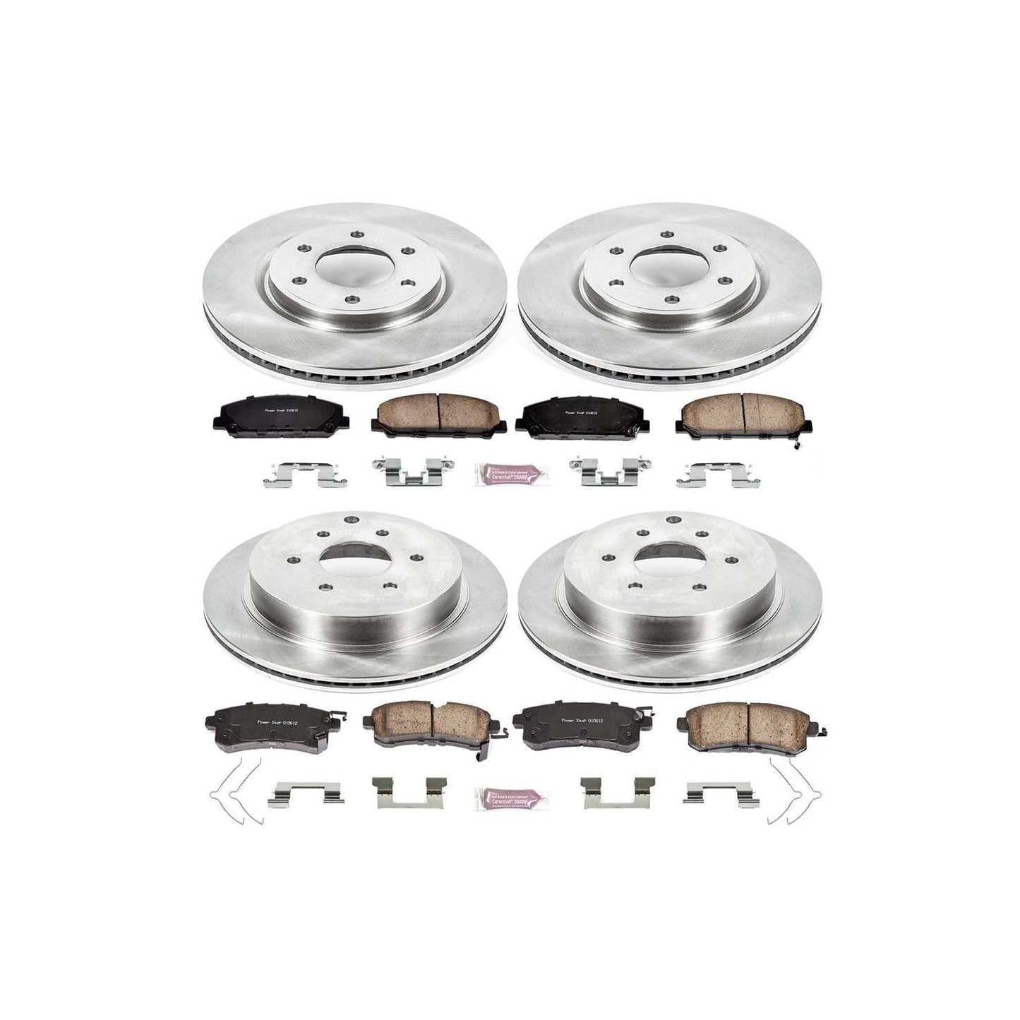 PowerStop Power Stop 11-13 Infiniti QX56 Front & Rear Autospecialty Brake Kit KOE6322