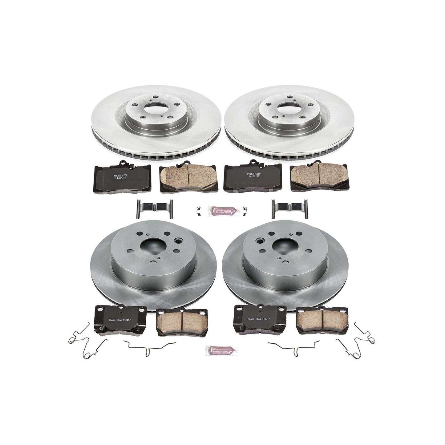 PowerStop Power Stop 2011 Lexus GS350 Front & Rear Autospecialty Brake Kit KOE6354