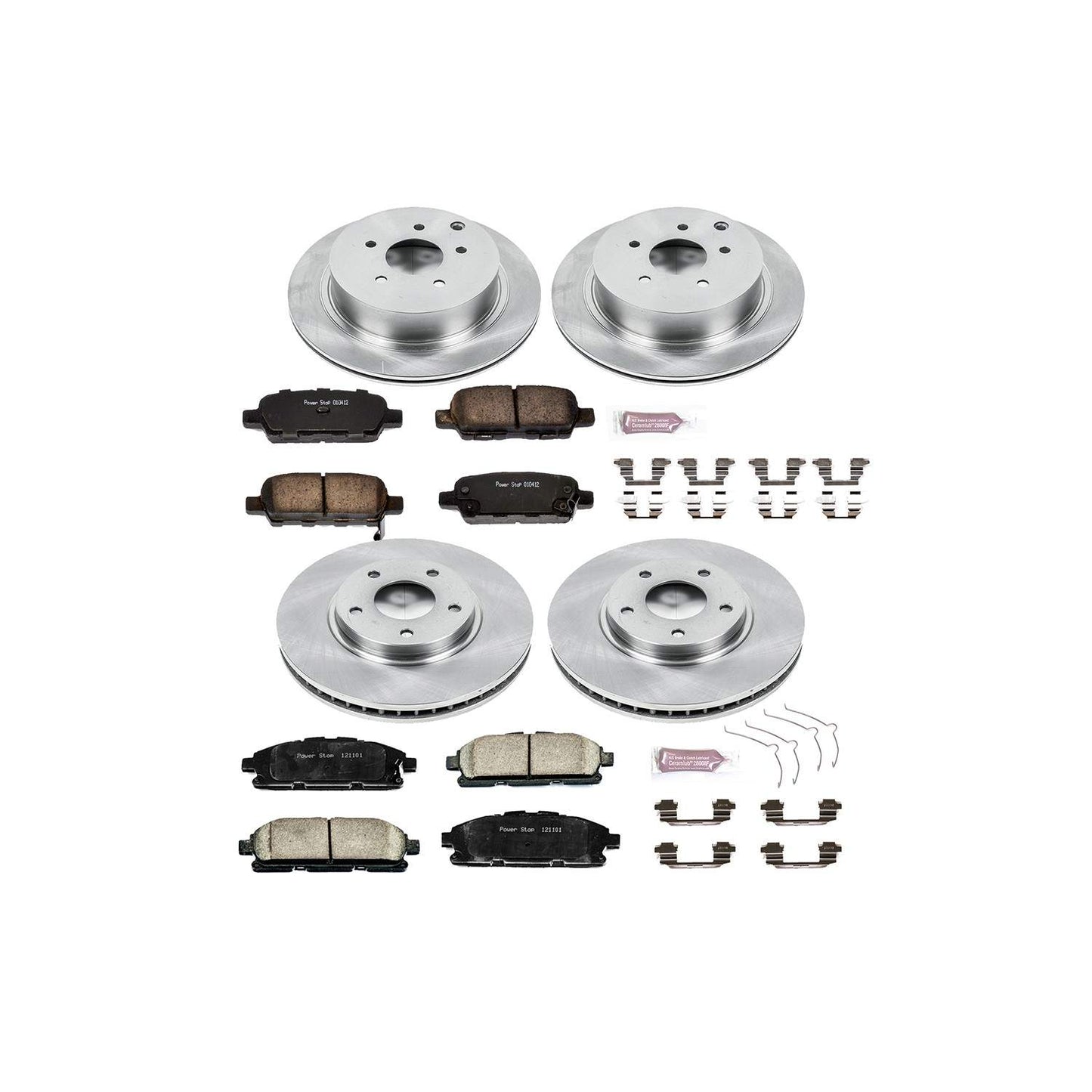 PowerStop Power Stop 11-17 Nissan Quest Front & Rear Autospecialty Brake Kit KOE6361