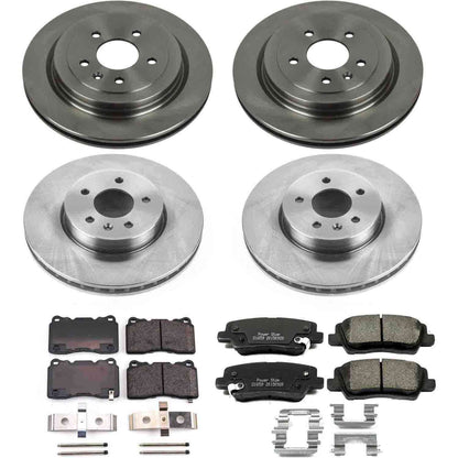 PowerStop Power Stop 13-15 Cadillac ATS Front & Rear Autospecialty Brake Kit KOE6390