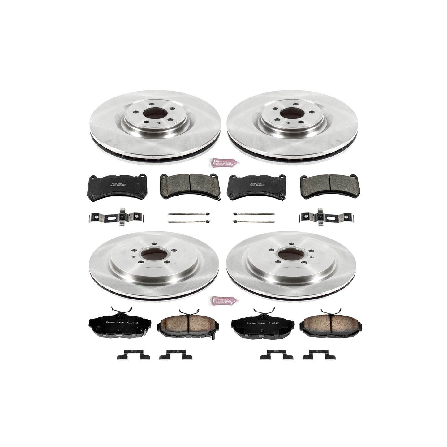 PowerStop Power Stop 13-14 Ford Mustang Front & Rear Autospecialty Brake Kit KOE6401