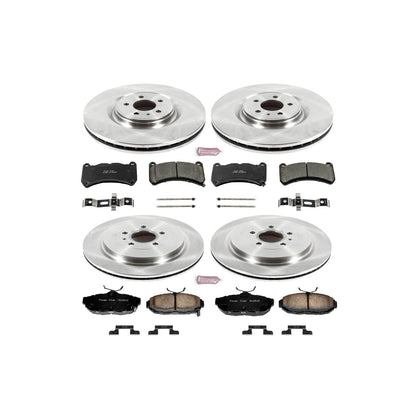 PowerStop Power Stop 13-14 Ford Mustang Front & Rear Autospecialty Brake Kit KOE6401