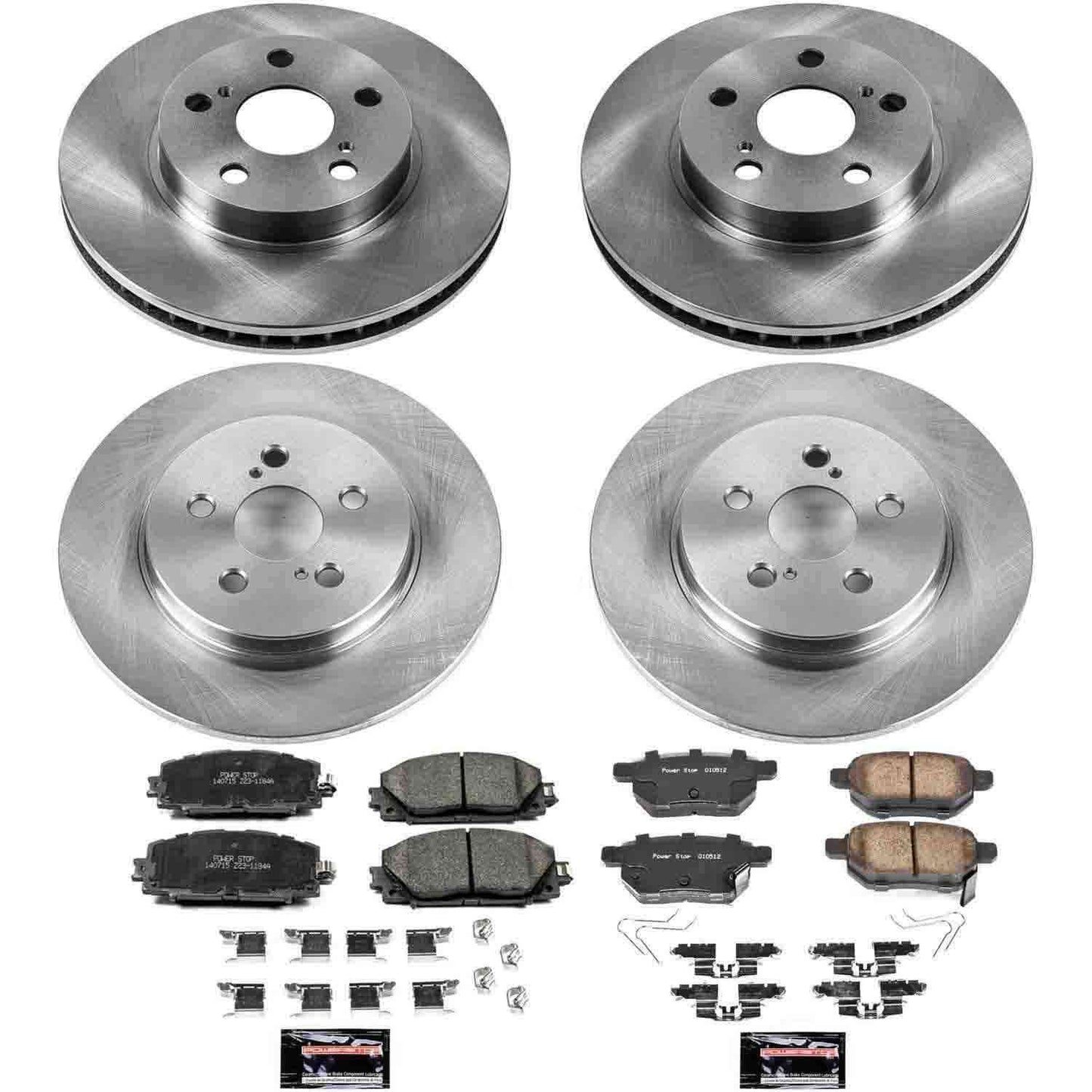 PowerStop Power Stop 11-17 Lexus CT200h Front & Rear Autospecialty Brake Kit KOE6487