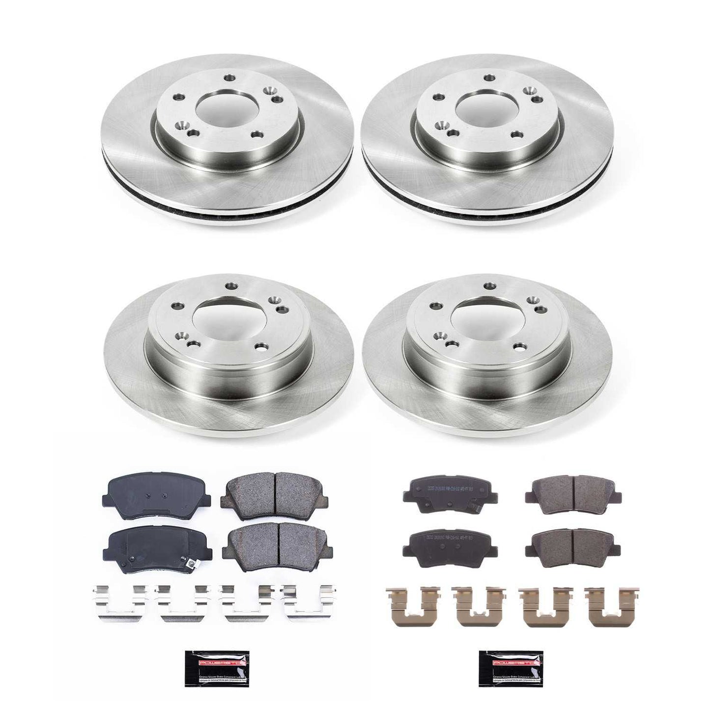 PowerStop Power Stop 11-16 Hyundai Elantra Front & Rear Autospecialty Brake Kit KOE6504