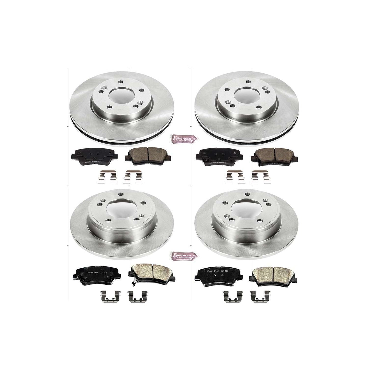 PowerStop Power Stop 12-15 Hyundai Veloster Front & Rear Autospecialty Brake Kit KOE6506