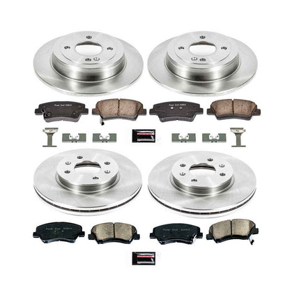 PowerStop Power Stop 12-18 Hyundai Accent Front & Rear Autospecialty Brake Kit KOE6509