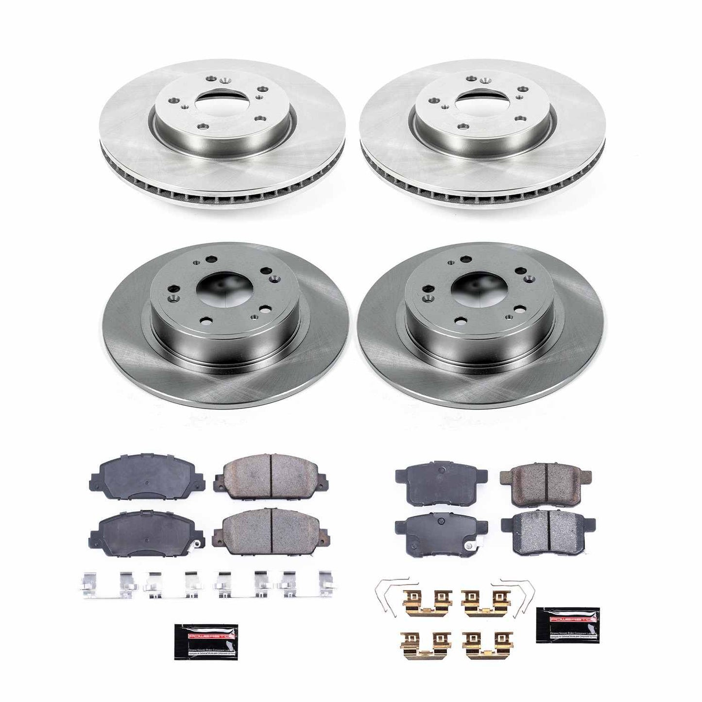 PowerStop Power Stop 13-17 Honda Accord Front & Rear Autospecialty Brake Kit KOE6516