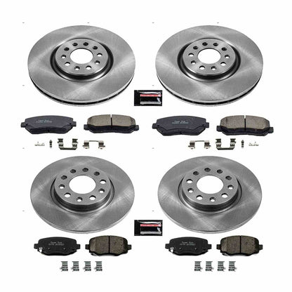 PowerStop Power Stop 15-17 Chrysler 200 Front & Rear Autospecialty Brake Kit KOE6539