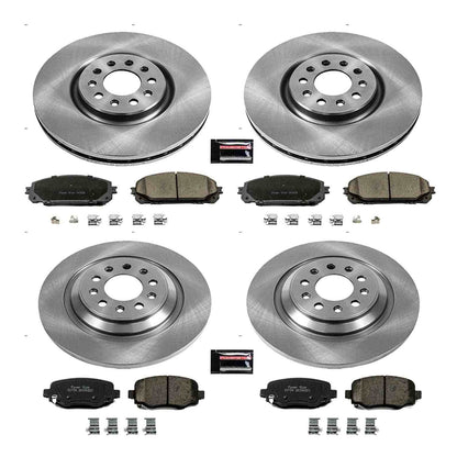 PowerStop Power Stop 14-16 Jeep Cherokee Front & Rear Autospecialty Brake Kit KOE6541